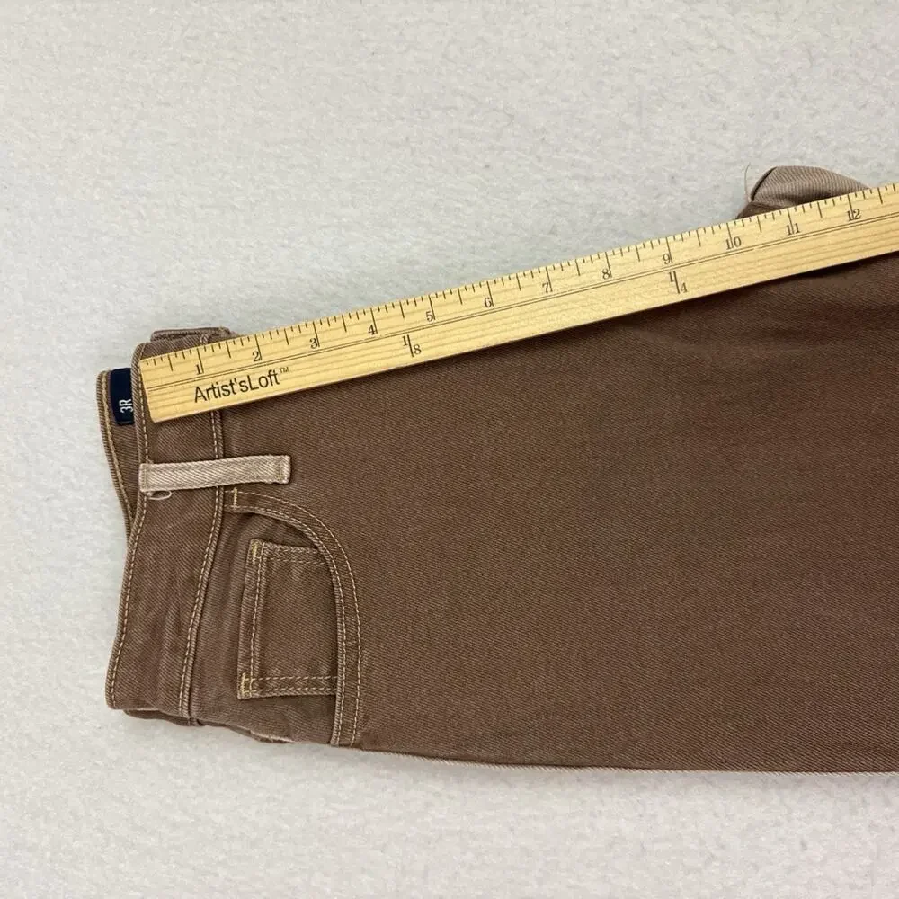 Hollister Ultra High Rise Dad Jeans Women’s 26 Patchwork Colorblock Raw Hem